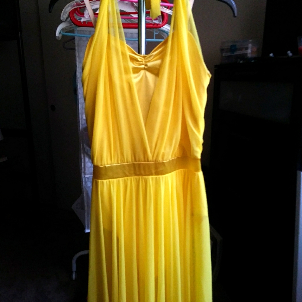 Yellow One Piece Dance Dress